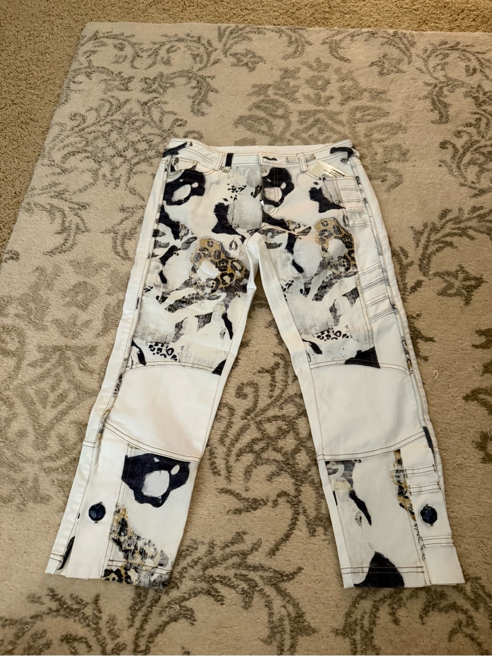 Elisa Cavaletti White Printed Women’s Jeans 28